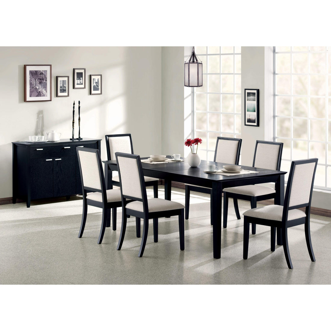  Coaster Furniture Louise 101561 7 pc Dining Set IMAGE 1