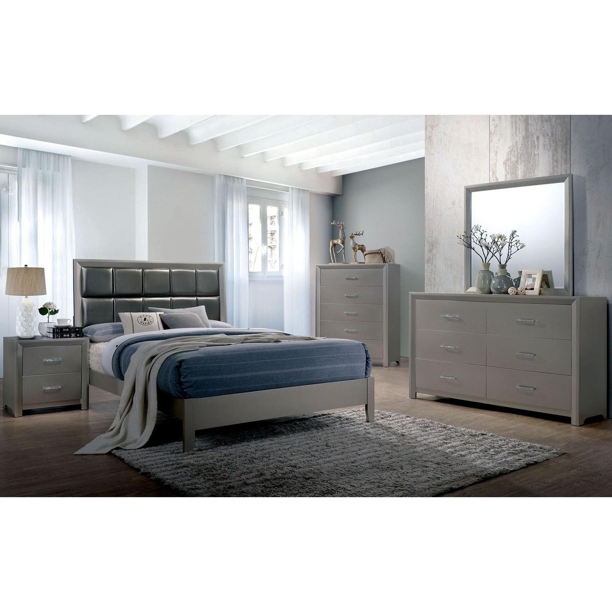  Furniture of America Blythe Dresser Mirror CM7869M IMAGE 4