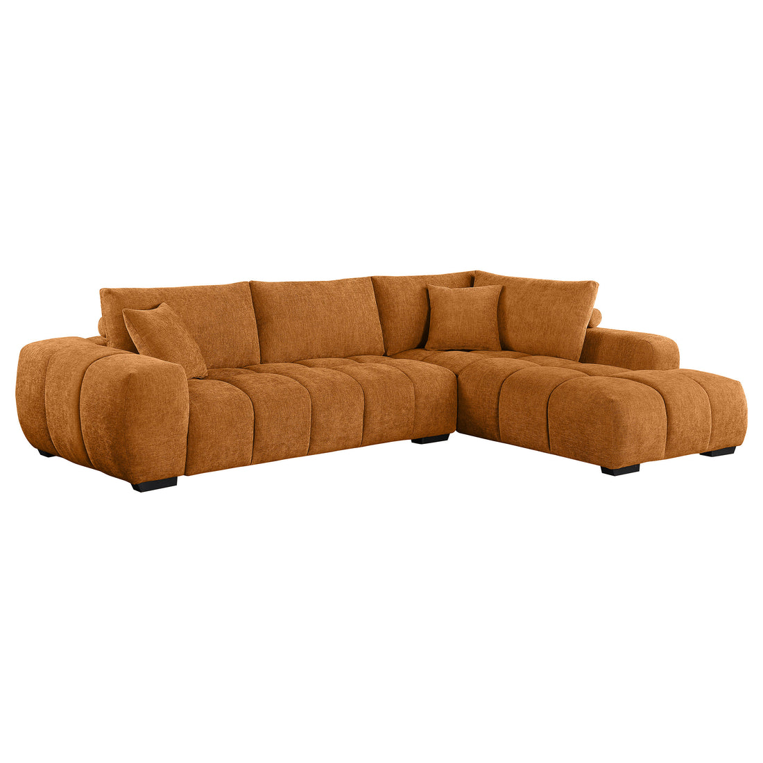 Camacho Orange Sectional Sofa
