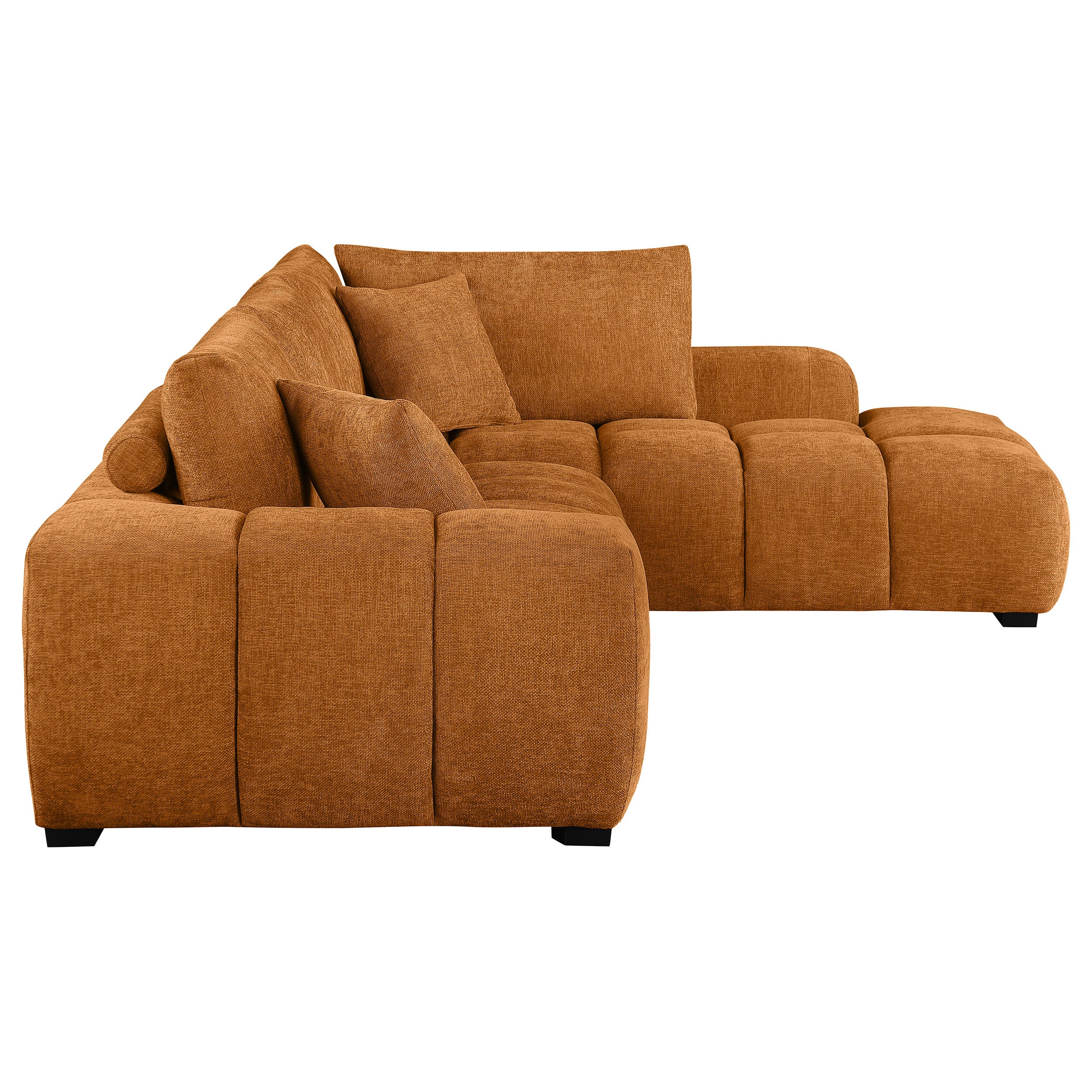 Camacho Orange Sectional Sofa
