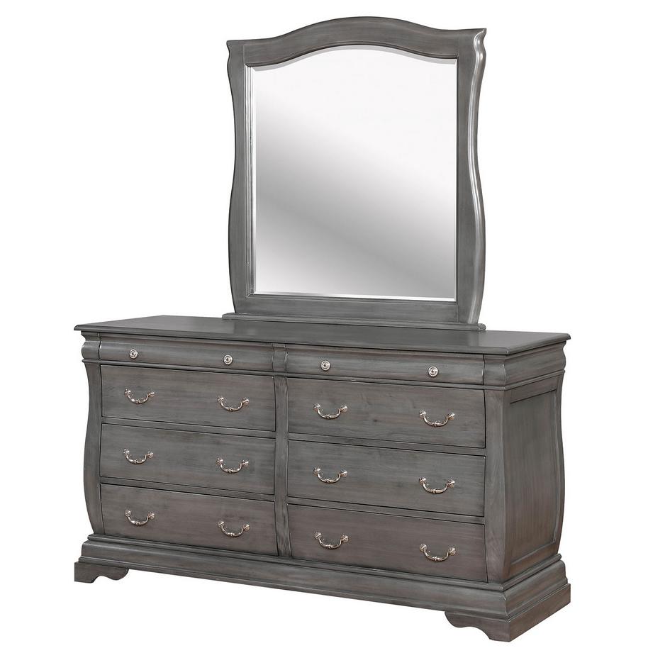  Furniture of America Brunswick Dresser Mirror CM7503GY-M IMAGE 1