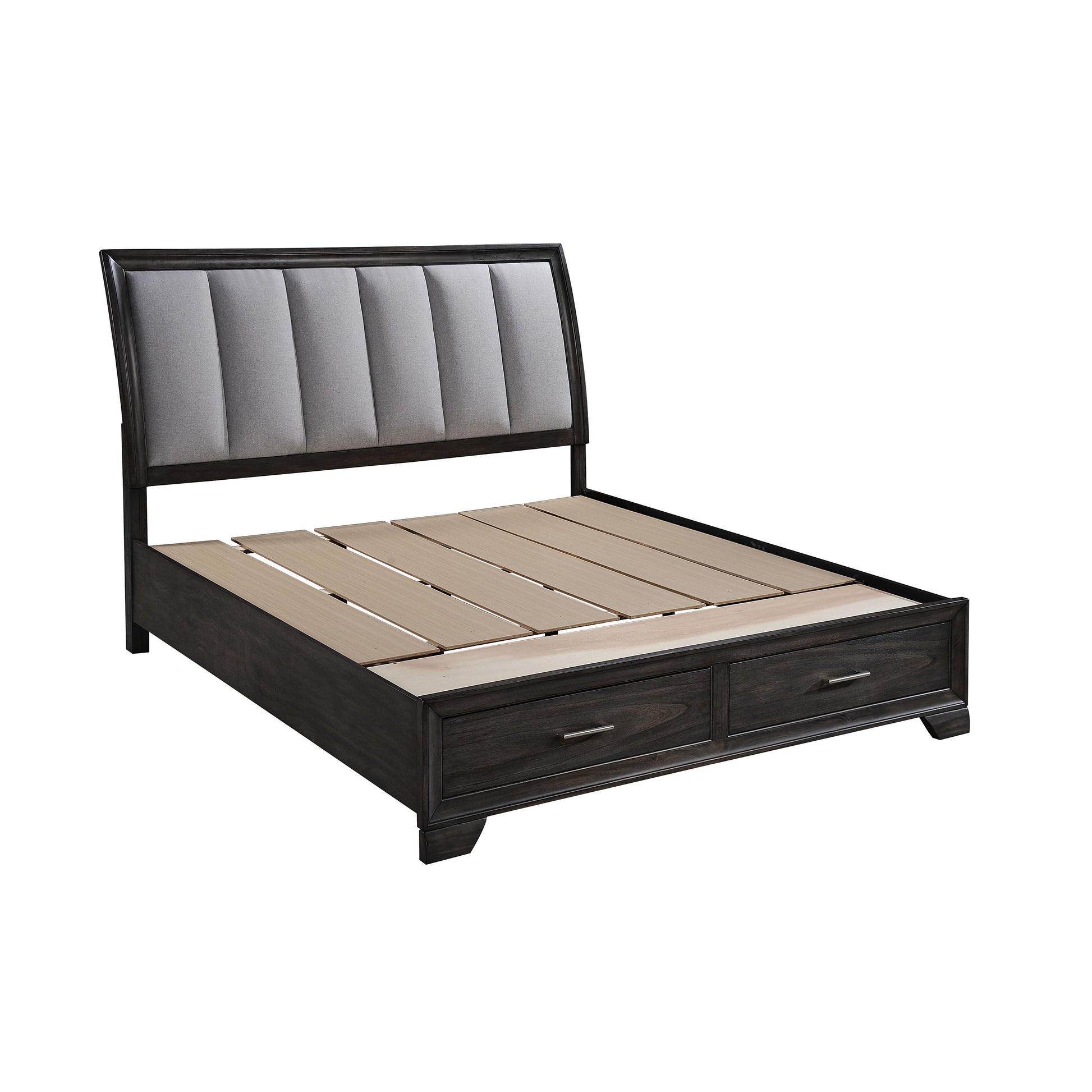  Size_Queen  -- Jaymes Upholstered Sleigh Bed with Storage IMAGE 2