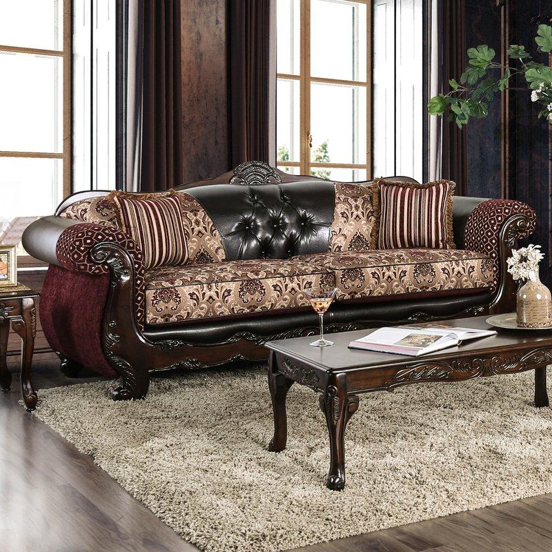  Furniture of America Quirino Stationary Fabric Sofa SM6415-SF IMAGE 1
