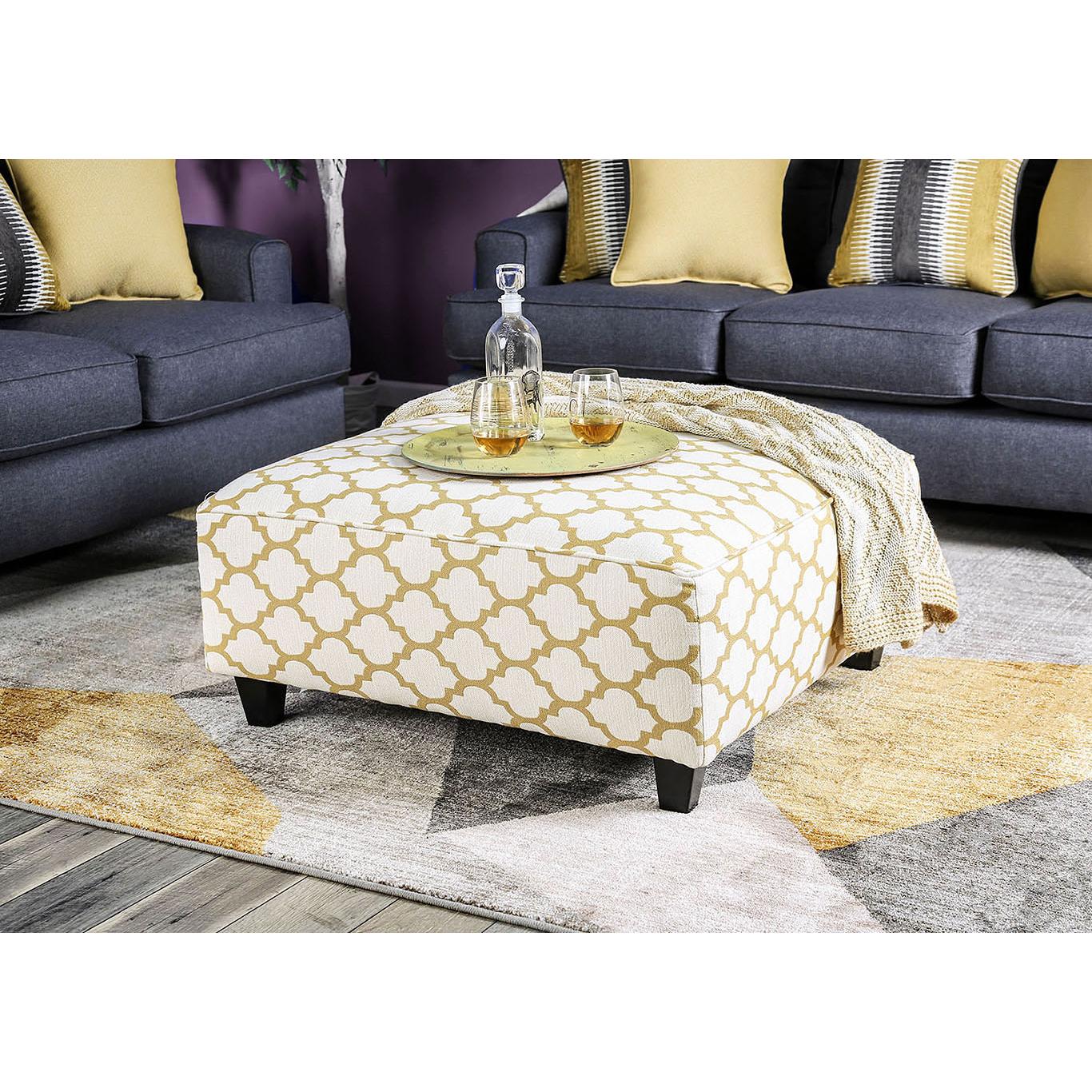  Furniture of America Orson Fabric Ottoman SM8600-OT IMAGE 3