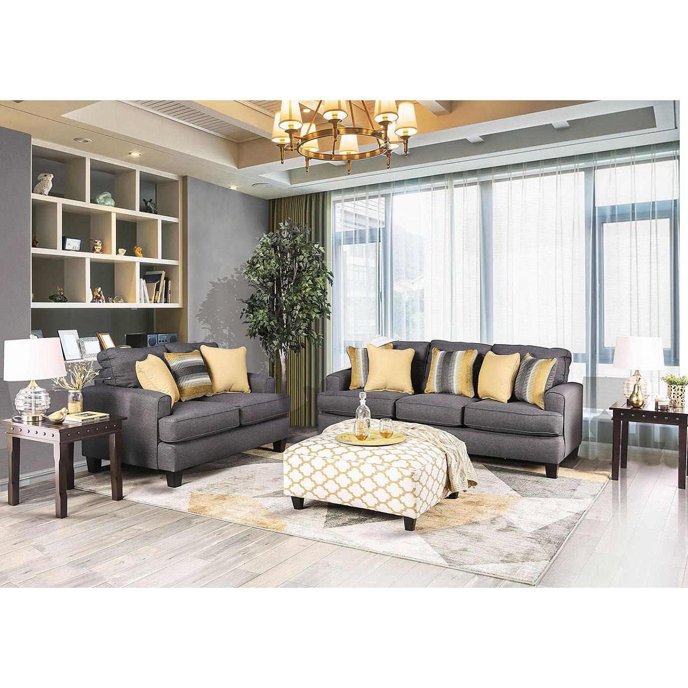  Furniture of America Orson Fabric Ottoman SM8600-OT IMAGE 5