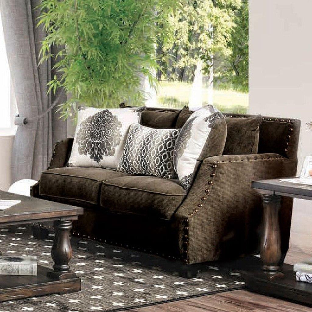  Furniture of America Cornelia Stationary Fabric Loveseat SM3073-LV IMAGE 1