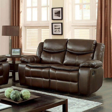  Furniture of America Pollux CM6981BR-LV Love Seat IMAGE 1