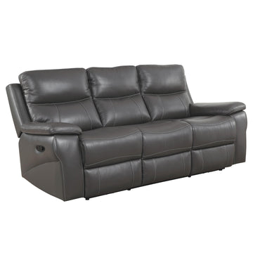  Furniture of America Lila Reclining Leather Match Sofa CM6540-SF IMAGE 1