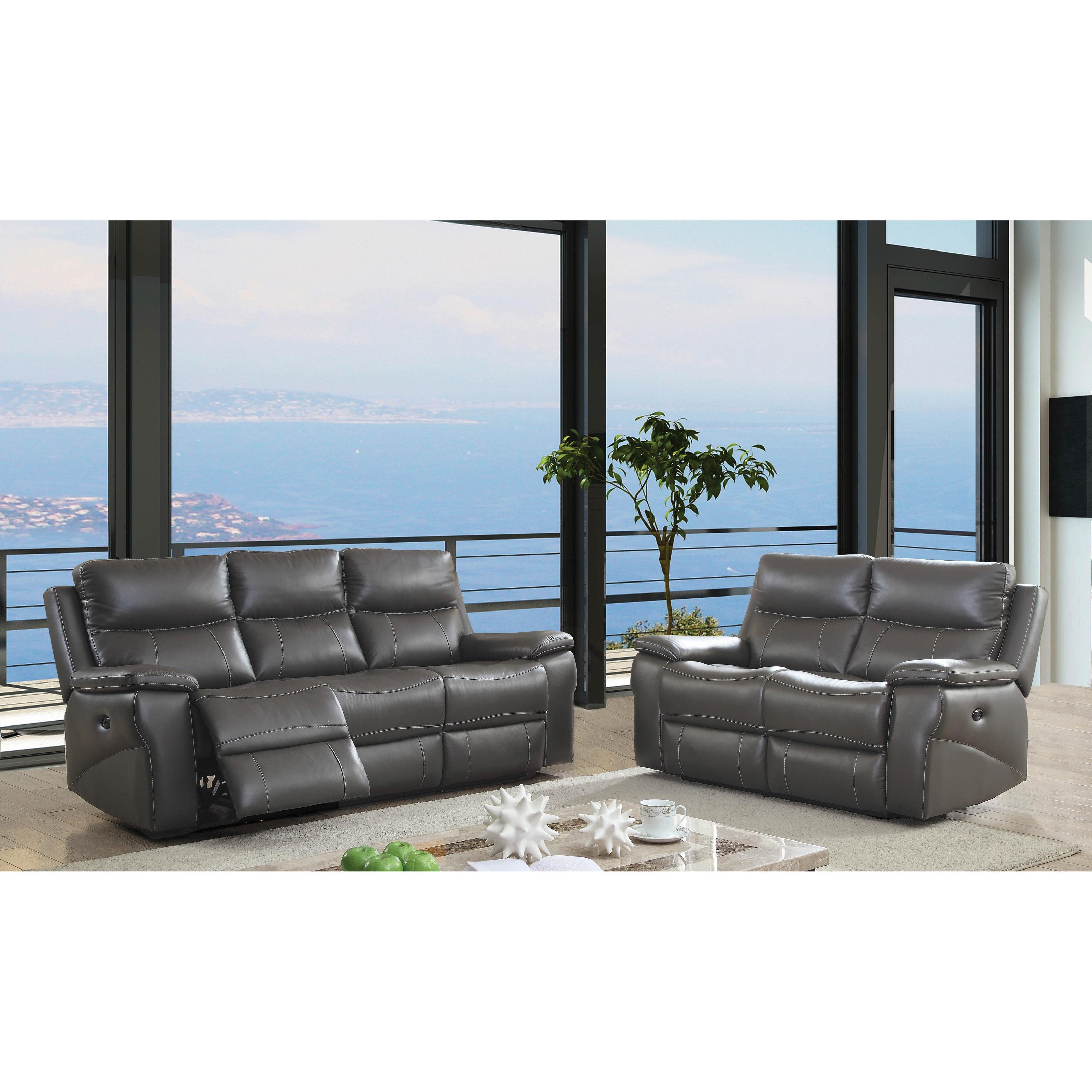  Furniture of America Lila Reclining Leather Match Sofa CM6540-SF IMAGE 7