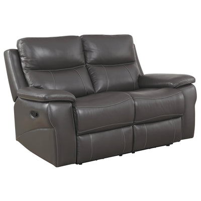  Furniture of America Lila Reclining Leather Match Loveseat CM6540-LV IMAGE 1