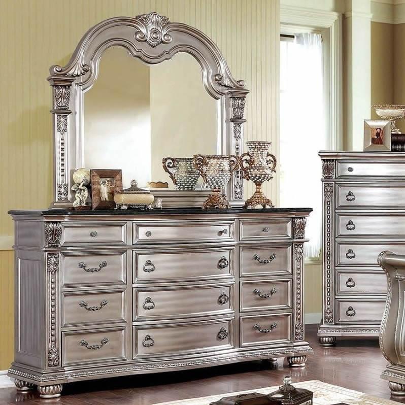  Furniture of America Fromberg Dresser Mirror CM7670CPN-M IMAGE 4