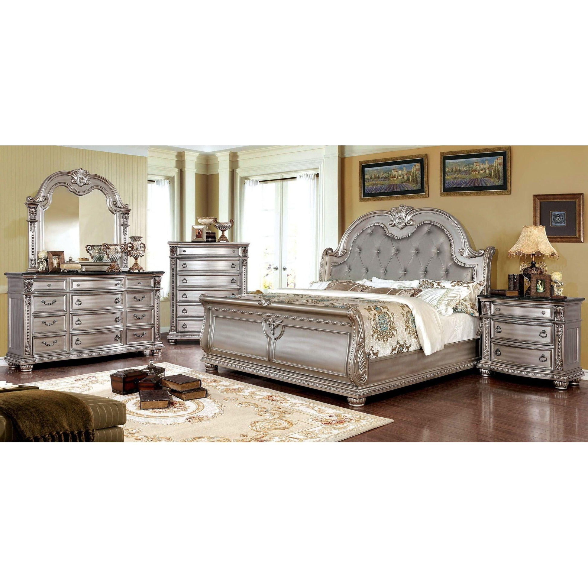  Furniture of America Fromberg Dresser Mirror CM7670CPN-M IMAGE 5
