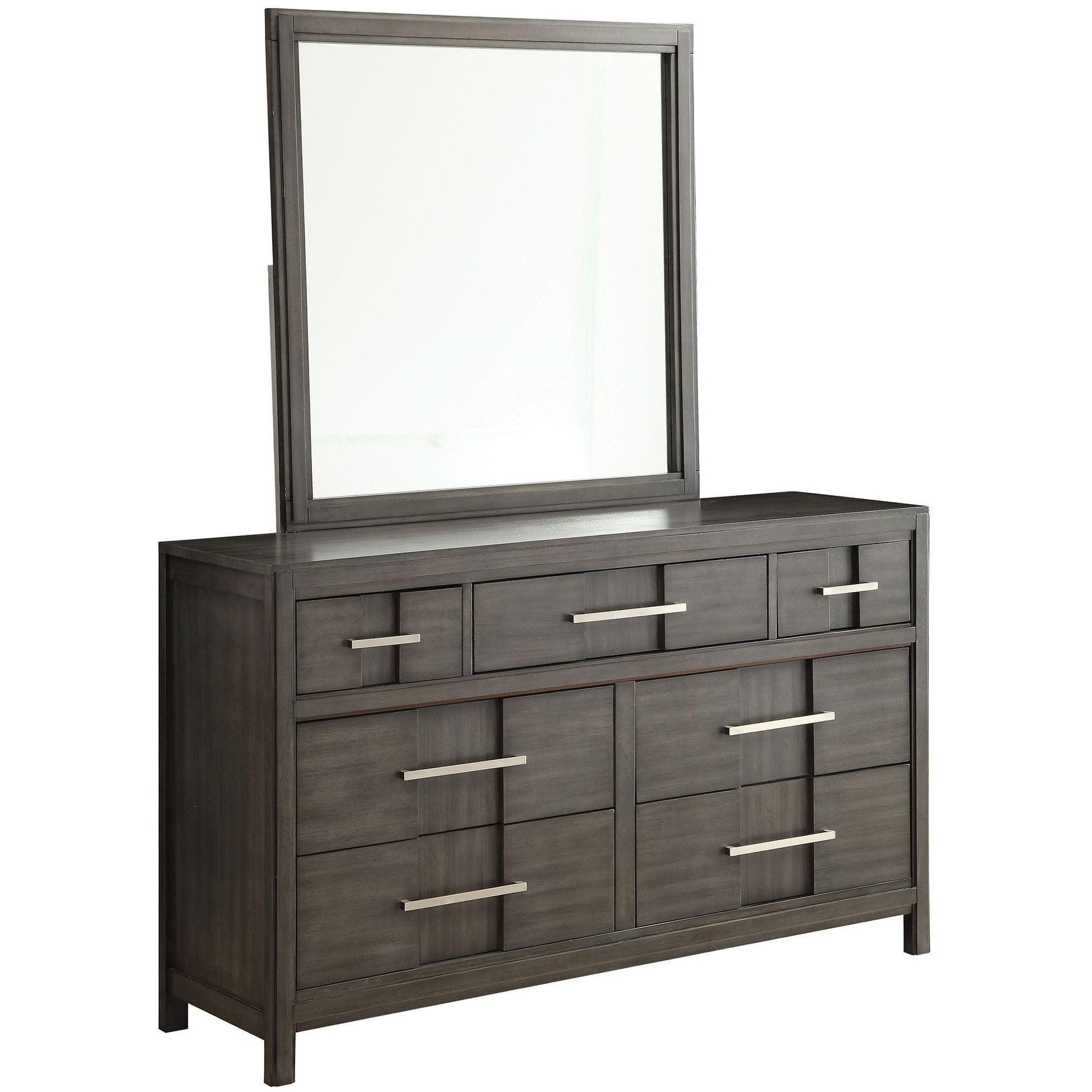  Furniture of America Berenice Dresser Mirror CM7580GY-M IMAGE 3