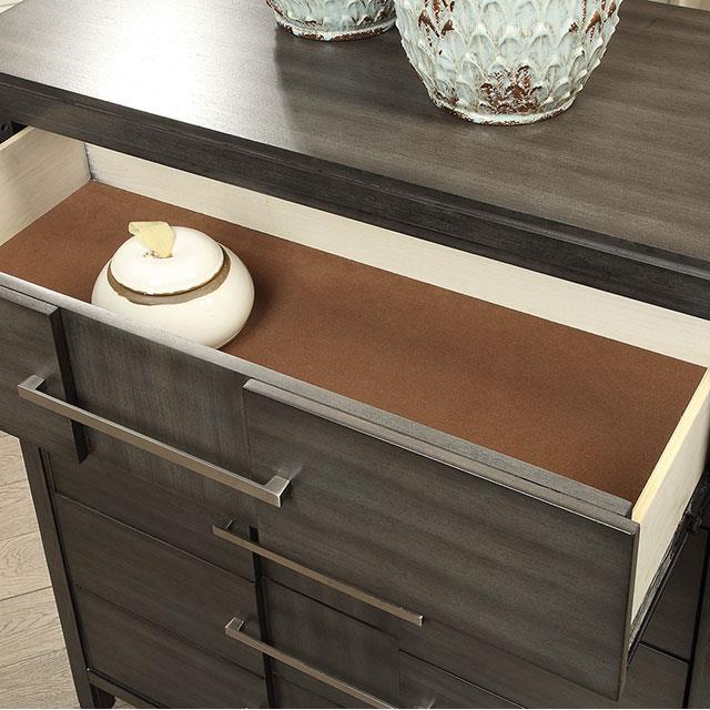  Furniture of America Berenice 2-Drawer Nightstand CM7580GY-N IMAGE 7