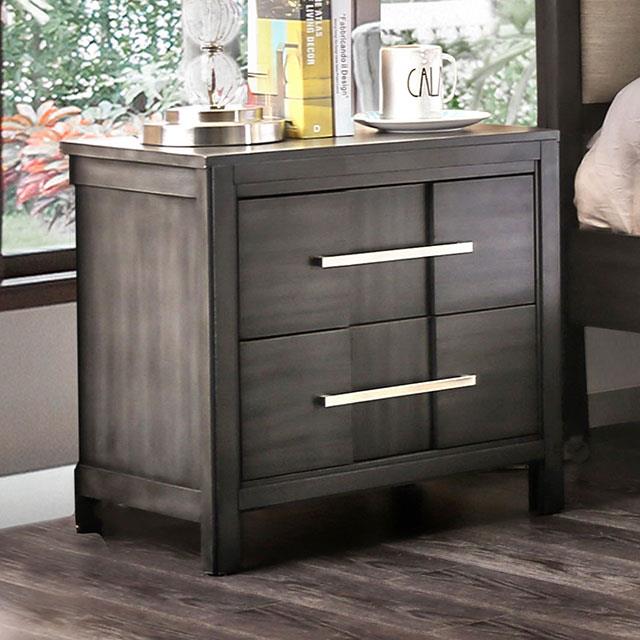  Furniture of America Berenice 2-Drawer Nightstand CM7580GY-N IMAGE 8