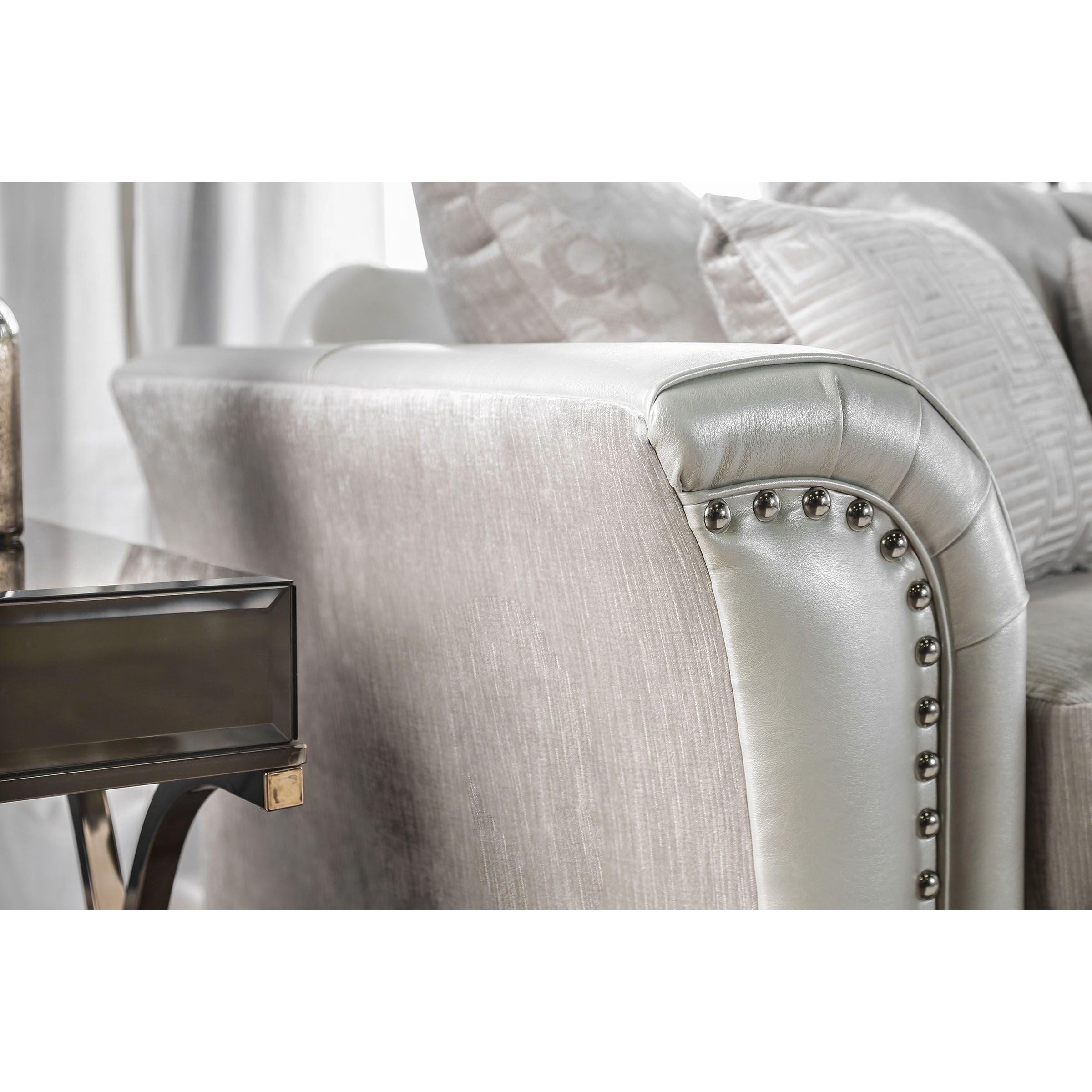  Furniture of America Benigno Stationary Fabric Loveseat SM6411-LV IMAGE 5