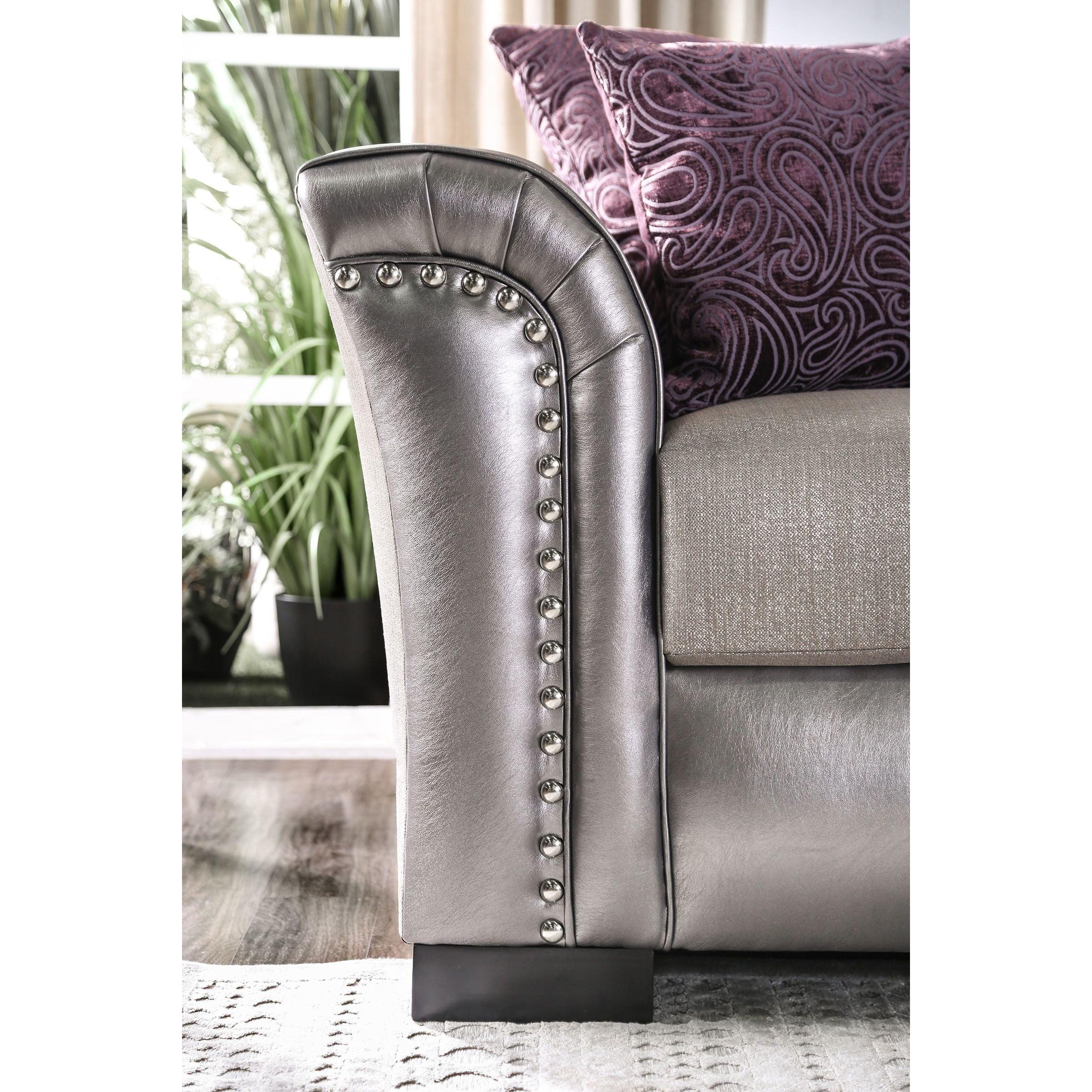  Furniture of America Benigno Stationary Fabric Loveseat SM6412-LV IMAGE 5