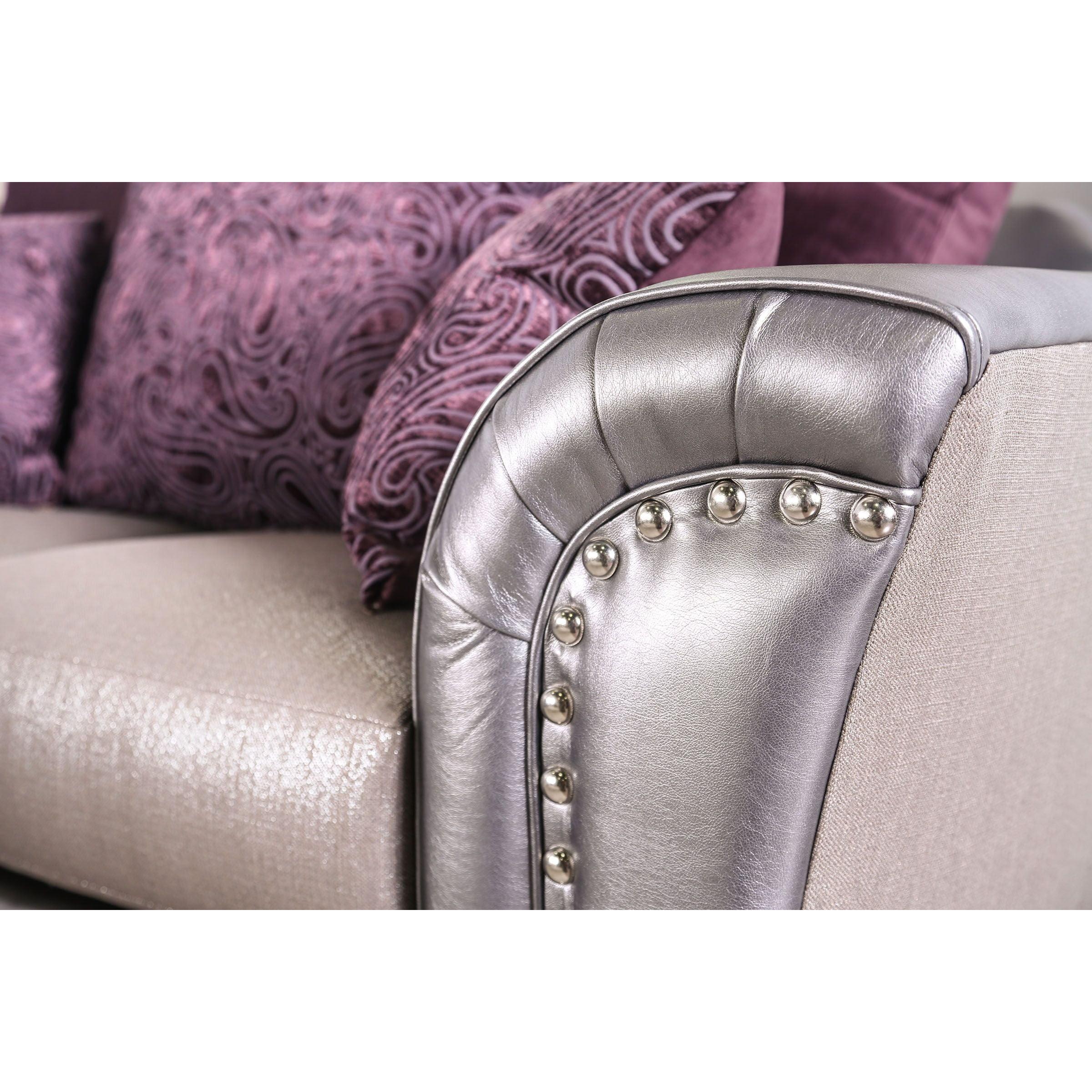  Furniture of America Benigno Stationary Fabric Loveseat SM6412-LV IMAGE 7