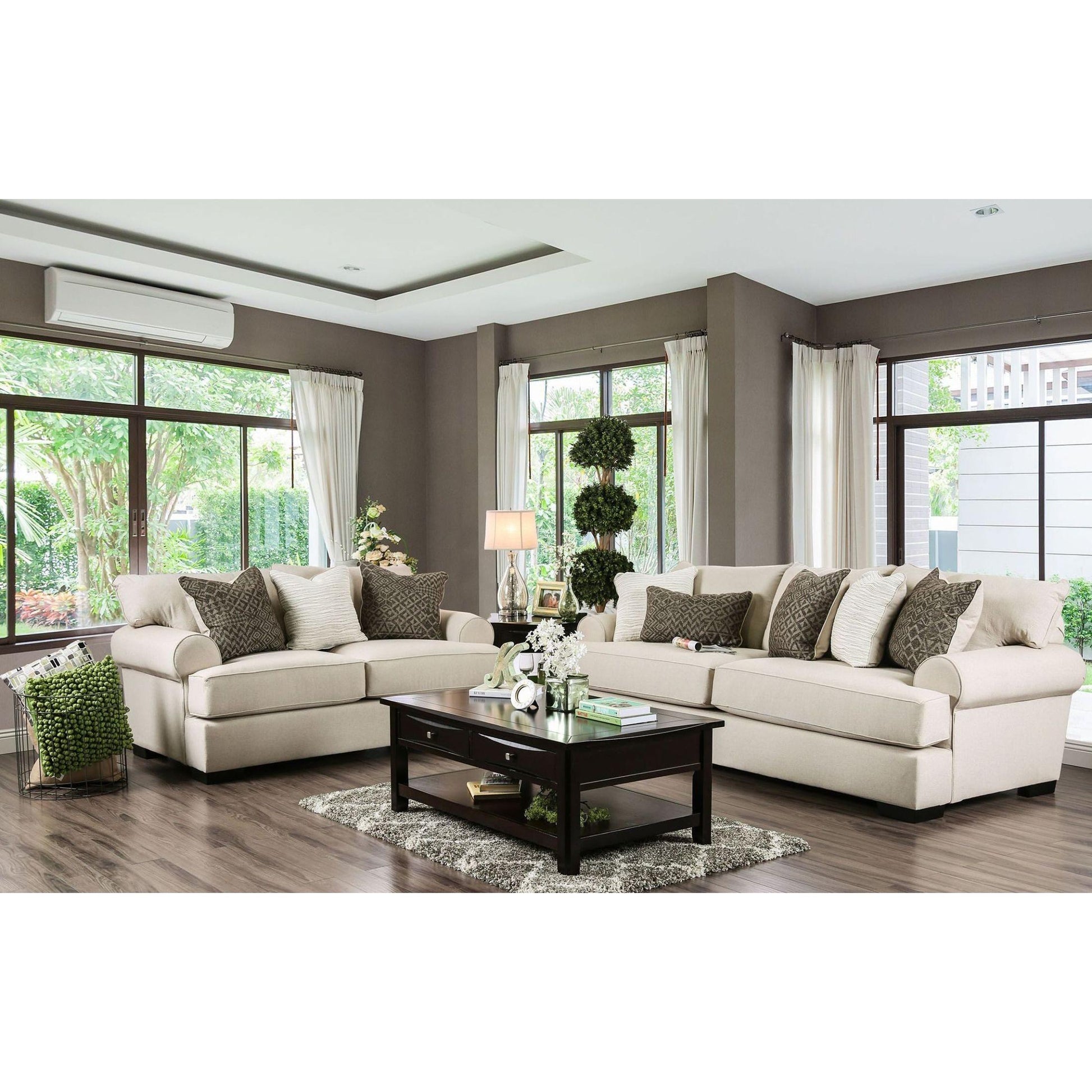  Furniture of America Gilda Stationary Fabric Loveseat SM1272-LV IMAGE 6