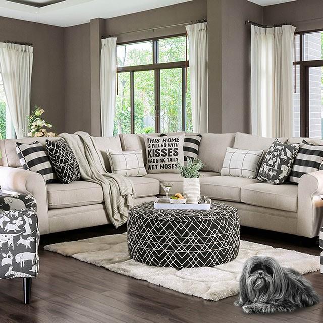  Furniture of America Patricia Fabric 3 pc Sectional SM8171-SECT IMAGE 8