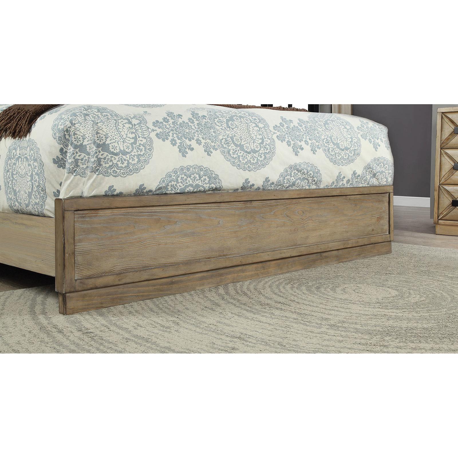  Size_King  -- Furniture of America Markos King Upholstered Panel Bed IMAGE 3