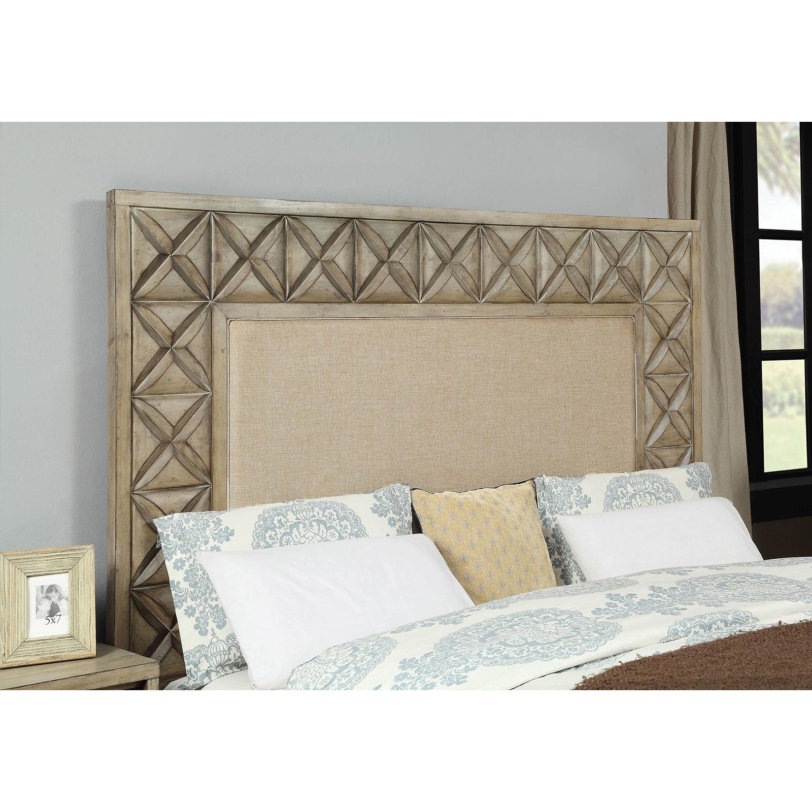  Size_California King  -- Markos CM7393CK-BED California King Panel Bed IMAGE 2