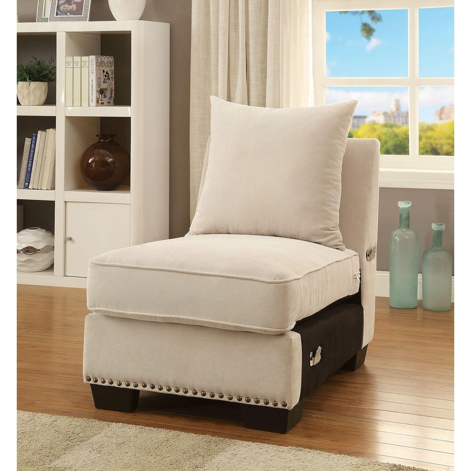  Furniture of America Skyler Fabric 3 pc Sectional CM6156-SECTIONAL IMAGE 4