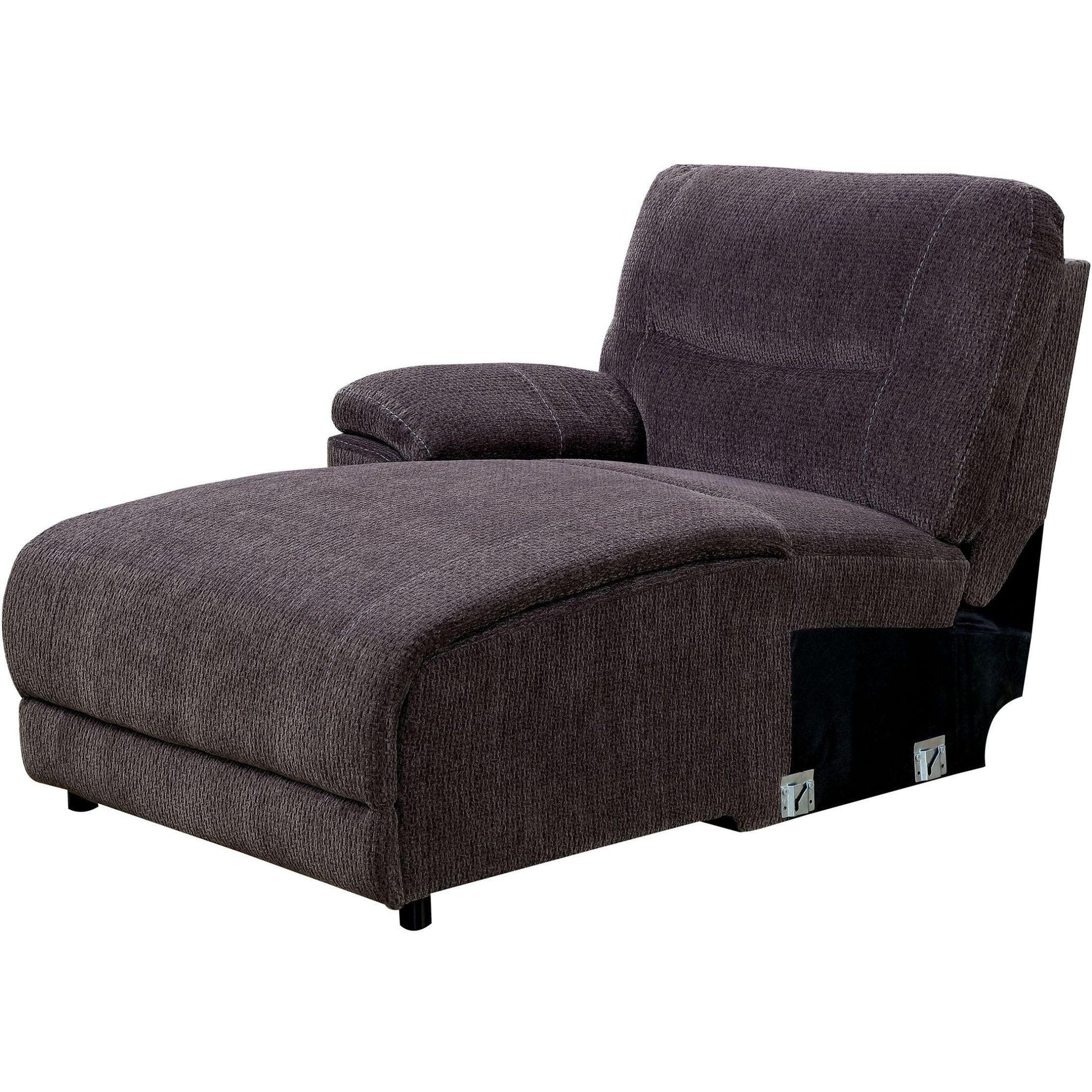  Furniture of America Zuben Reclining Fabric 4 pc Sectional CM6853-SECTIONAL IMAGE 3