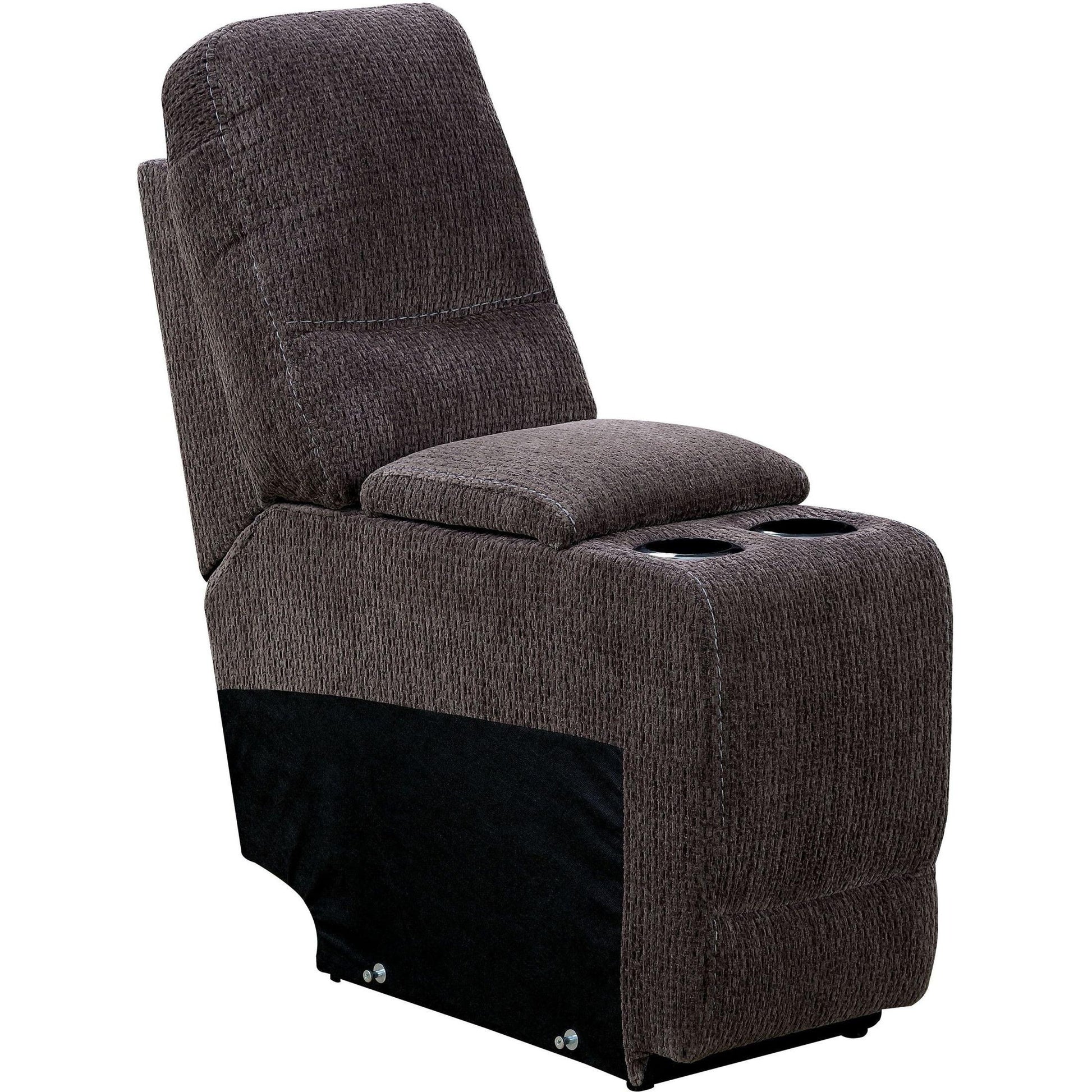  Furniture of America Zuben Reclining Fabric 4 pc Sectional CM6853-SECTIONAL IMAGE 4