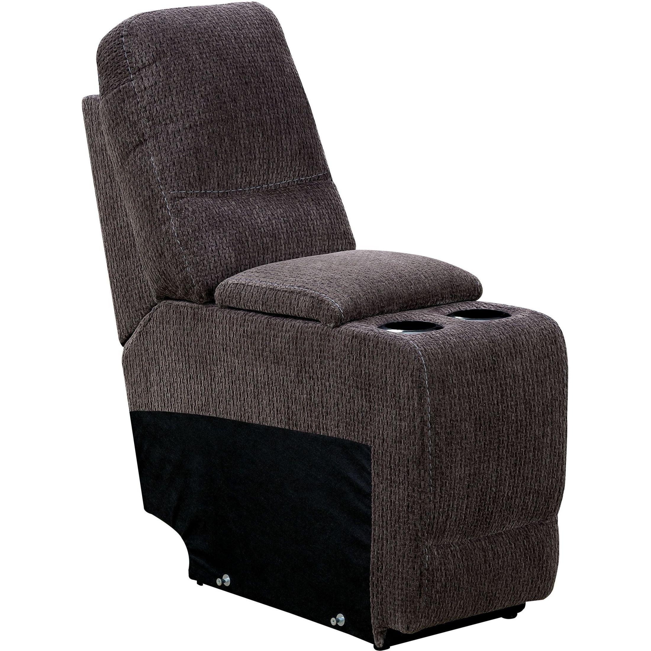  Furniture of America Zuben Reclining Fabric 4 pc Sectional CM6853-SECTIONAL IMAGE 4