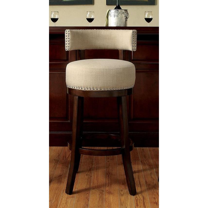  Furniture of America Lynsey CM-BR6252BG-24-2PK 25" Bar Stool IMAGE 1