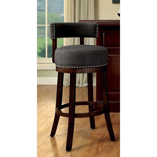  Furniture of America Lynsey CM-BR6252GY-24-2PK 25" Bar Stool IMAGE 1