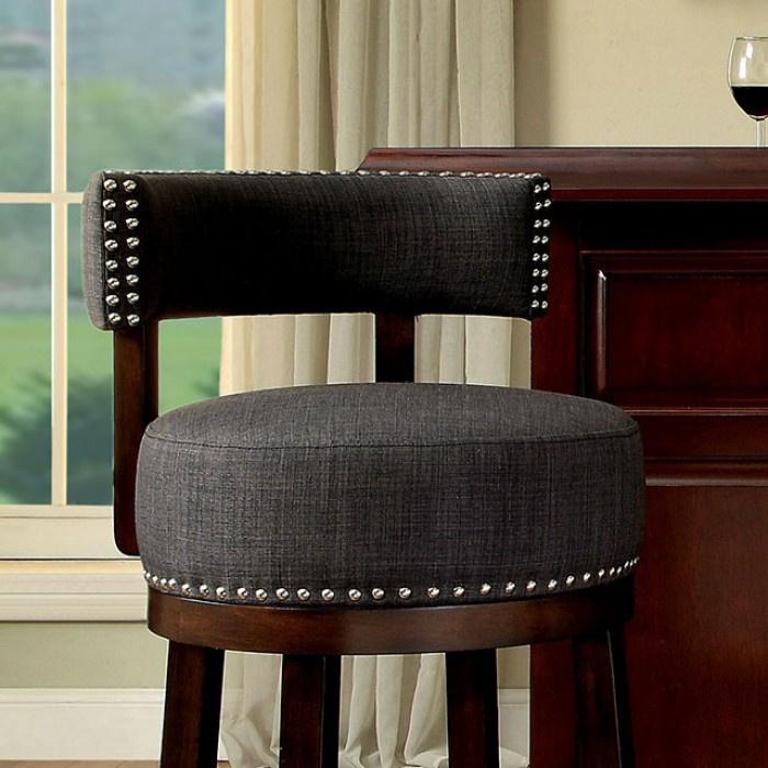  Furniture of America Lynsey CM-BR6252GY-24-2PK 25" Bar Stool IMAGE 2