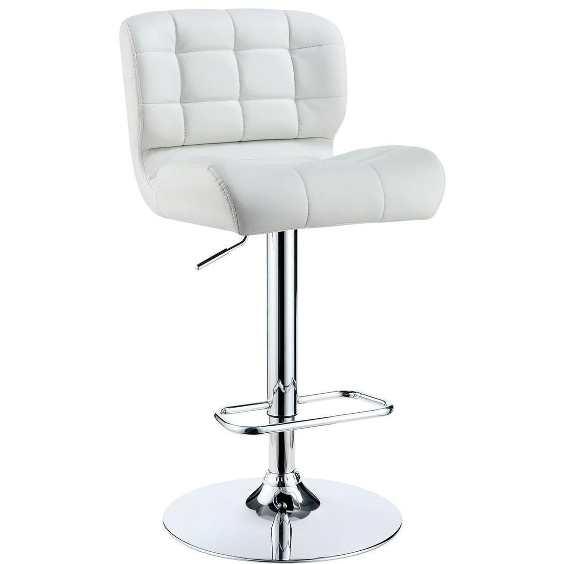  Furniture of America Kori Adjustable Height Stool CM-BR6152WH IMAGE 1