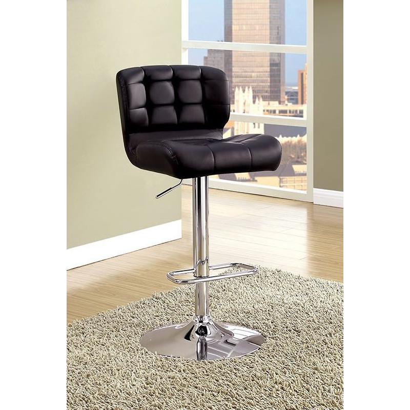  Furniture of America Kori Adjustable Height Stool CM-BR6152BK IMAGE 1