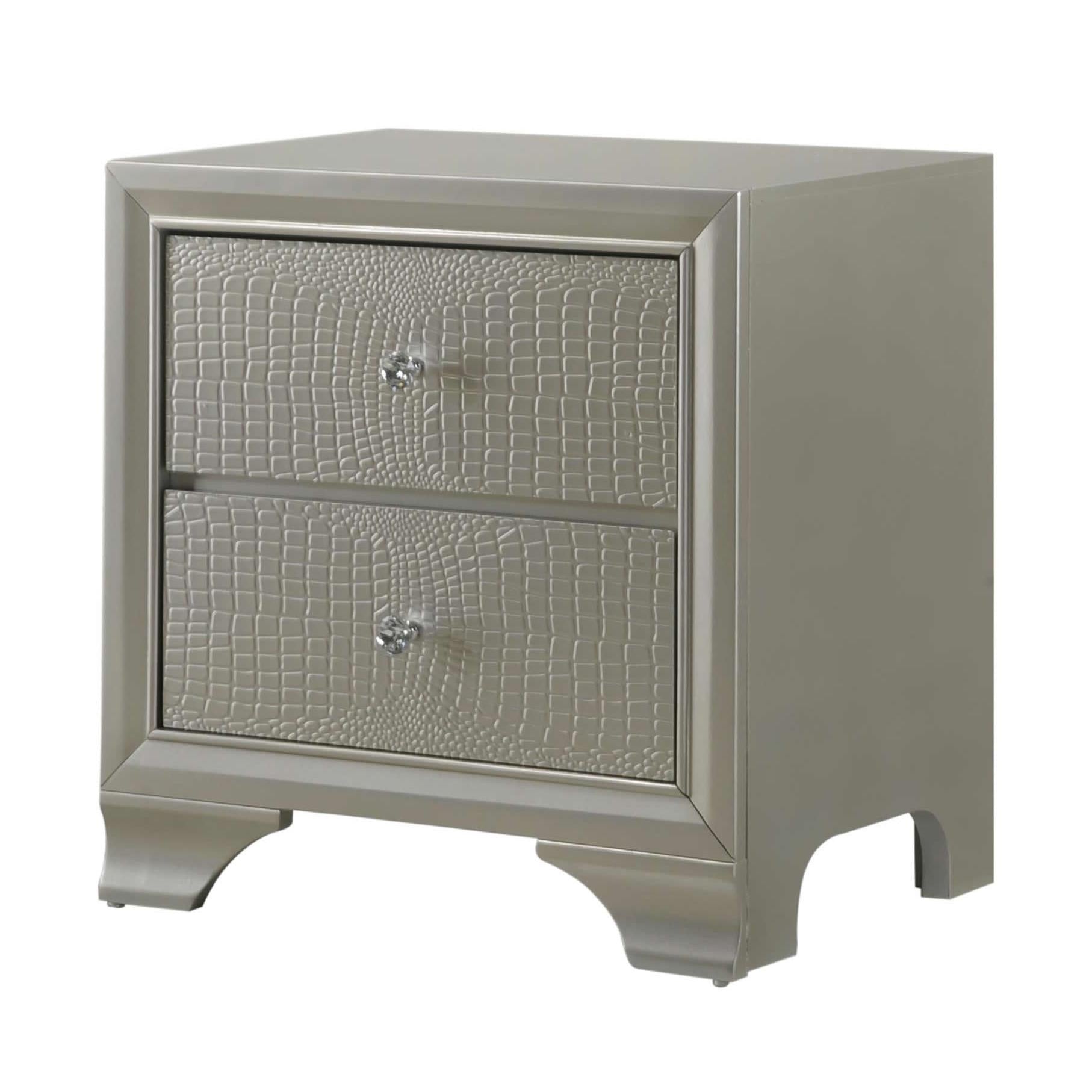  Crown Mark Lyssa 2-Drawer Nightstand B4300-2 IMAGE 2