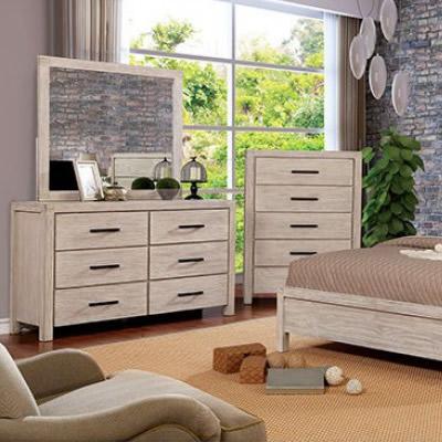  Furniture of America Strasburg Dresser Mirror CM7382WH-M IMAGE 1