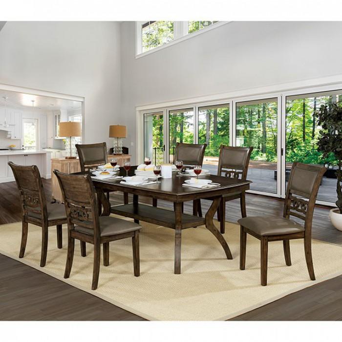  Furniture of America Holly Dining Table CM3023T IMAGE 2