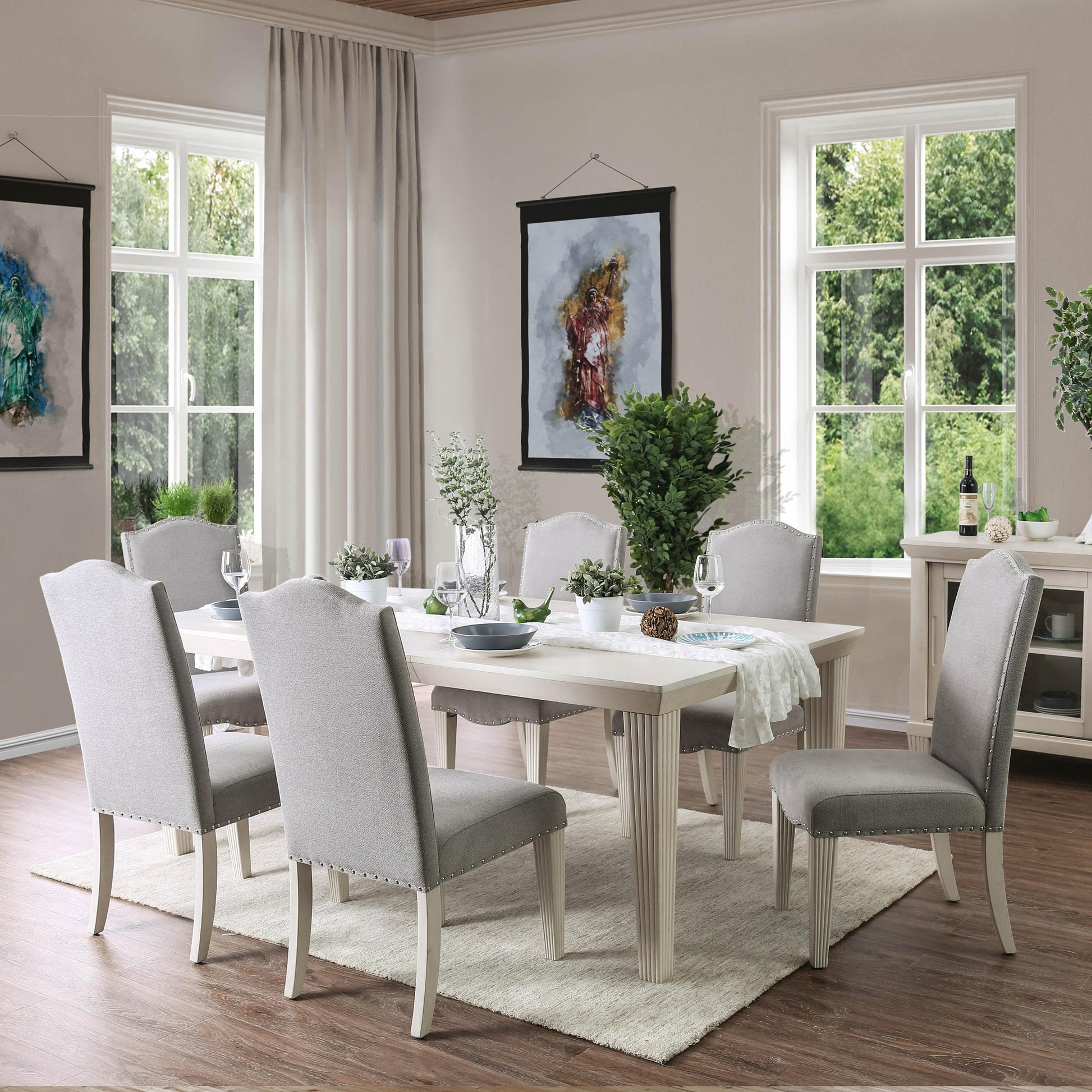  Furniture of America Daniella Dining Table CM3630T IMAGE 5