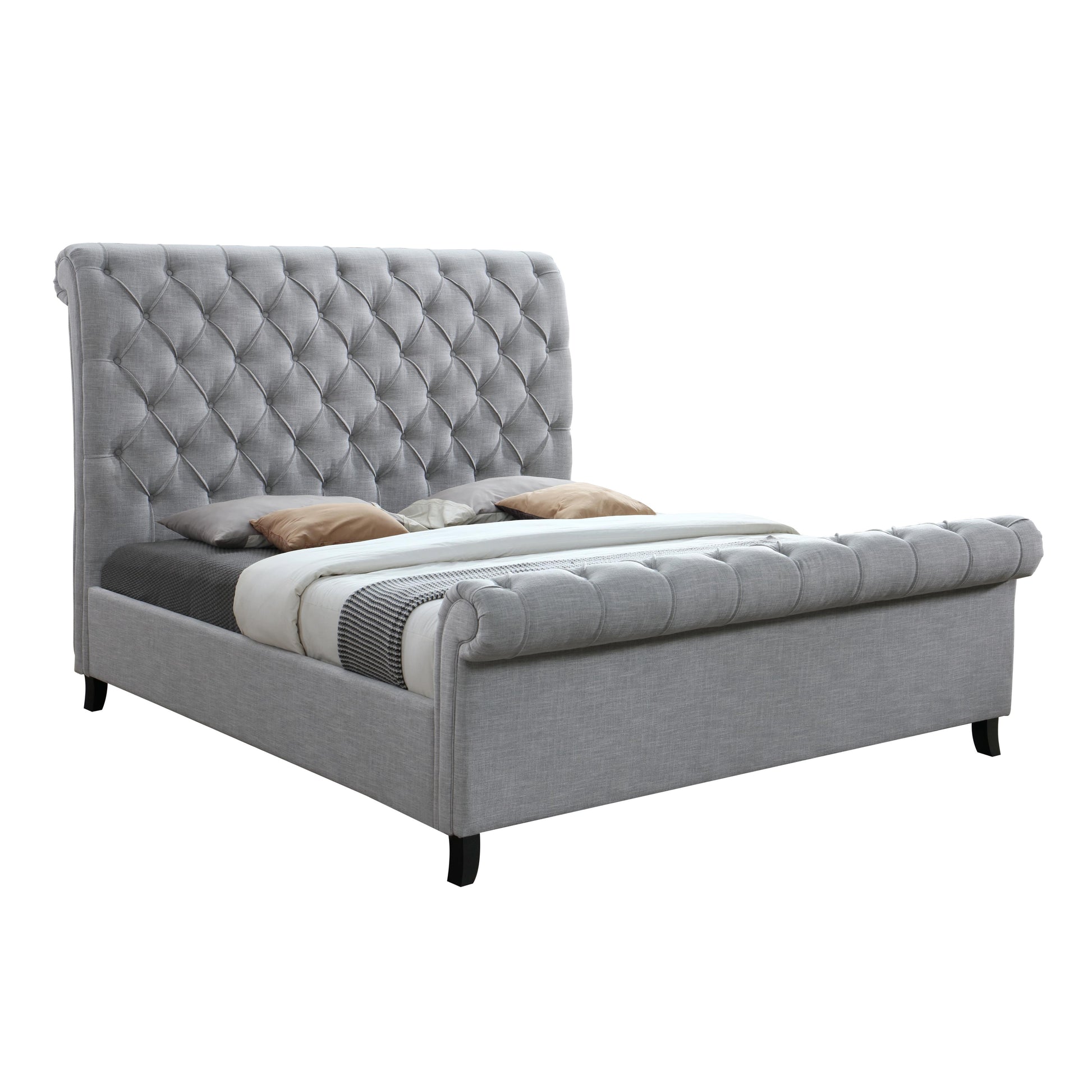  Size_King  -- Kate Upholstered Sleigh Bed IMAGE 3