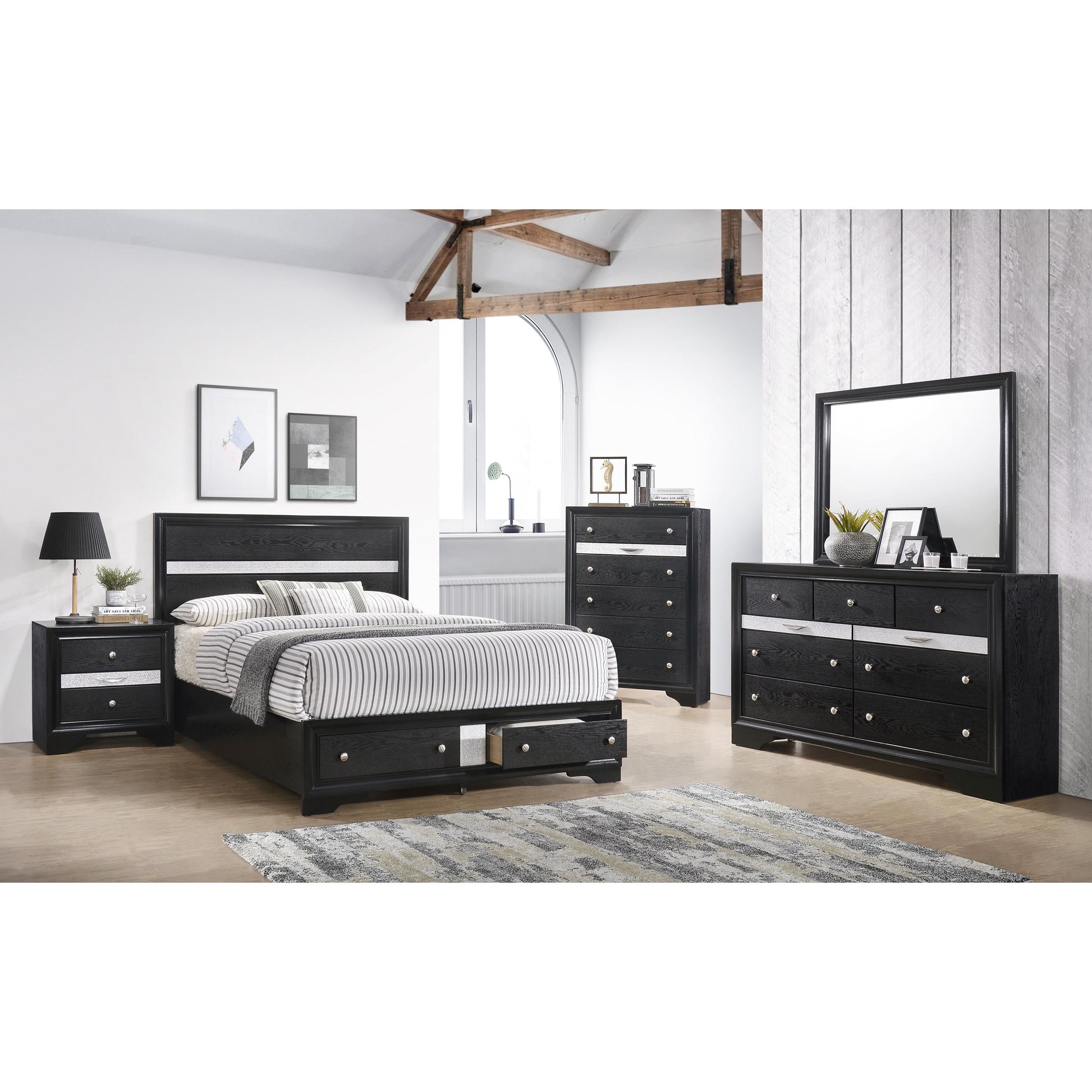  Size_Queen  -- Regata B4670-Q Queen Bed IMAGE 2