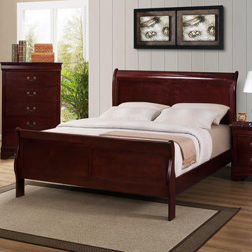  Size_King  -- Crown Mark Louis Philip Sleigh Bed IMAGE 1