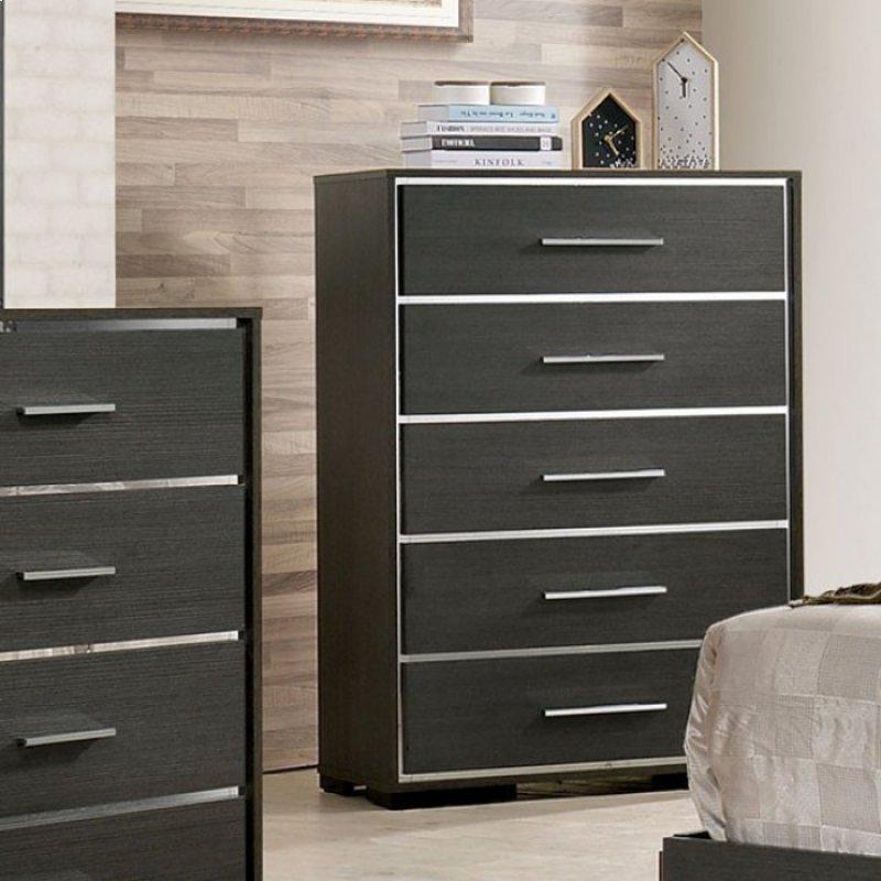  Furniture of America Camryn 5-Drawer Chest CM7589C IMAGE 1