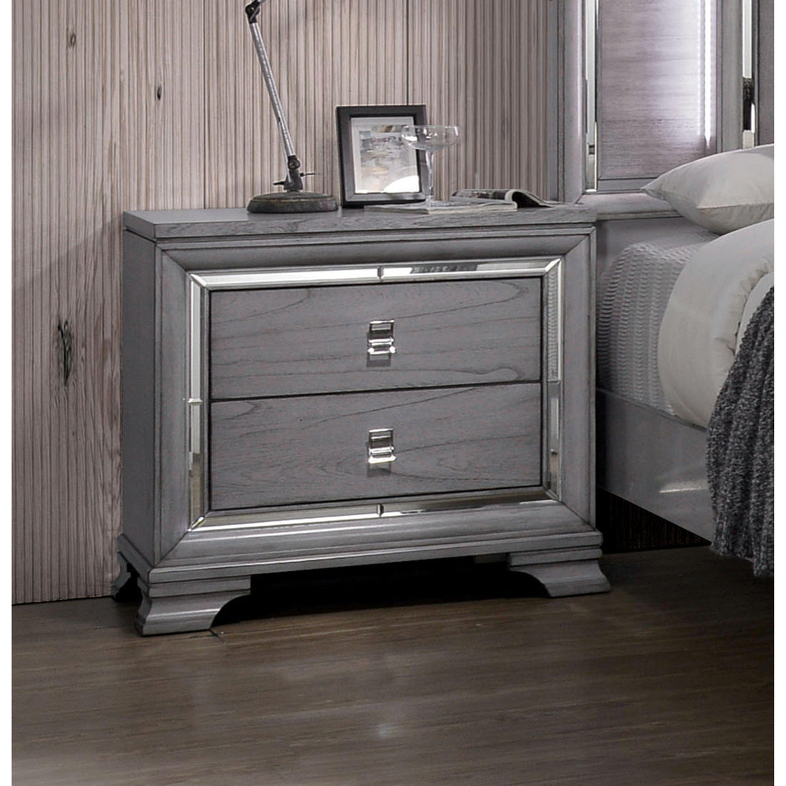 Furniture of America Alanis 2-Drawer Nightstand CM7579N IMAGE 1