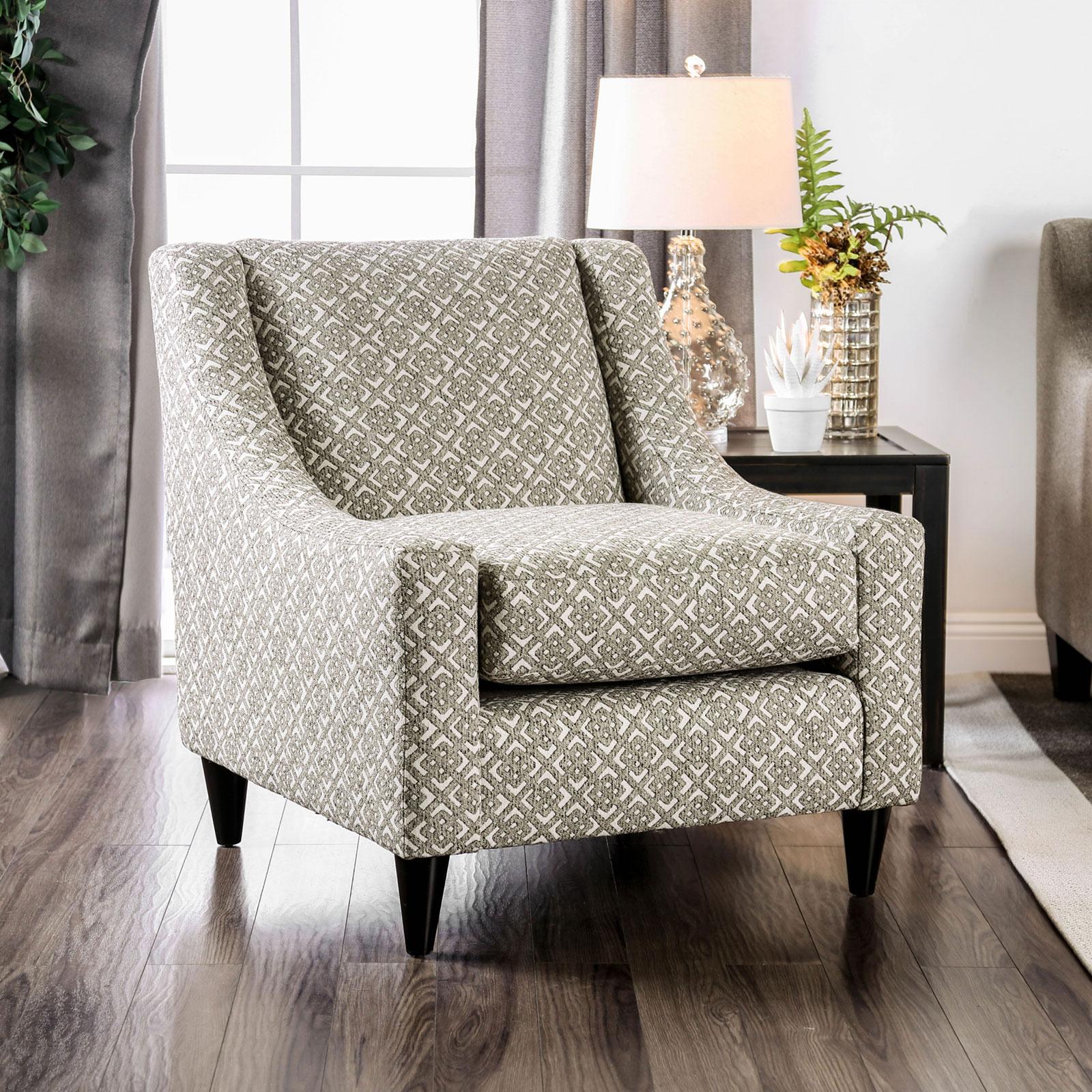  Furniture of America Dorset Stationary Fabric Accent Chair SM8564-CH-SQ IMAGE 2