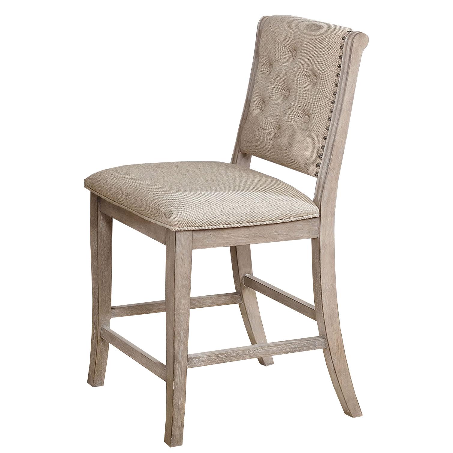  Furniture of America Ledyard CM3576PC-2PK Counter Height Side Chair IMAGE 1