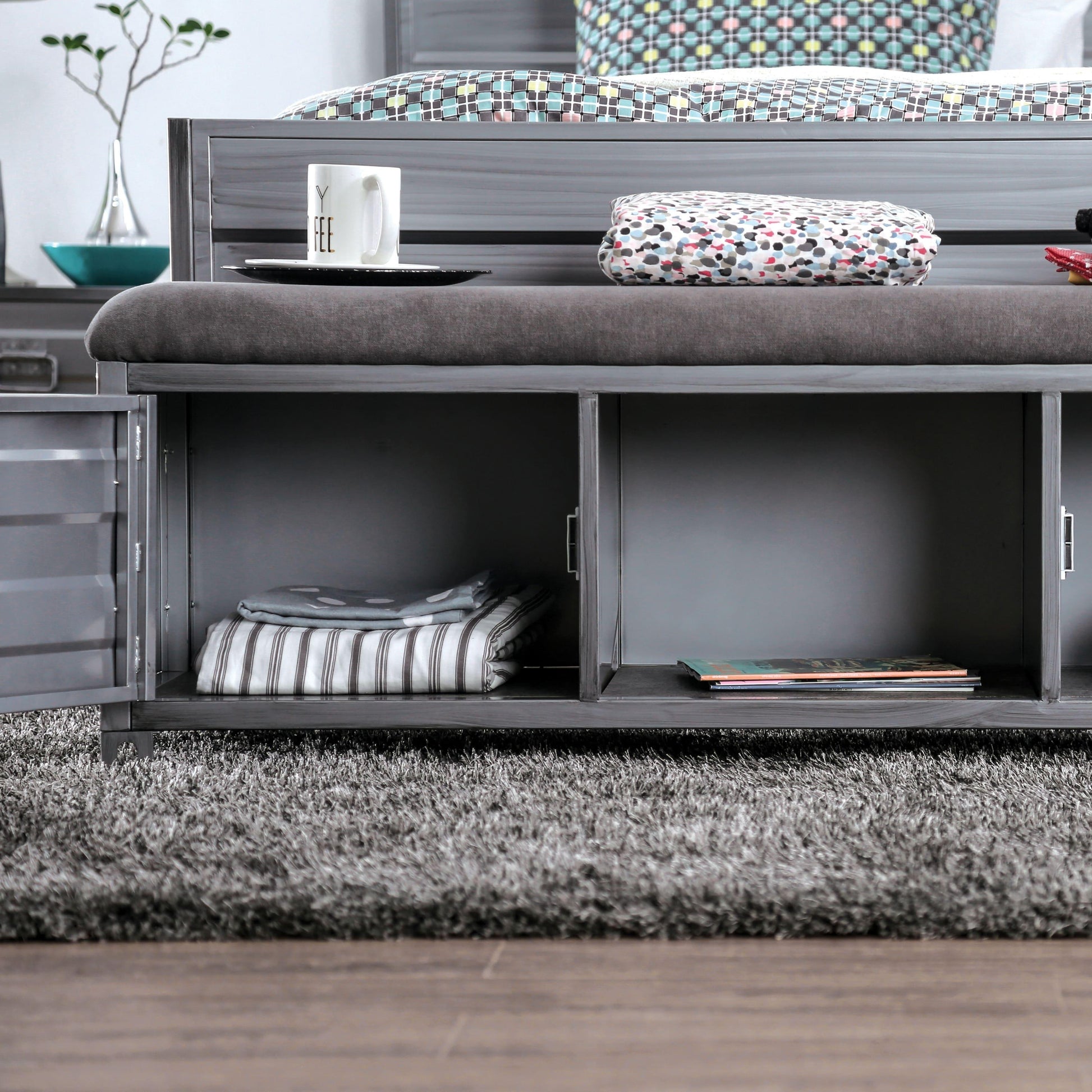  Furniture of America Mccredmond Storage Bench CM7075BN IMAGE 6