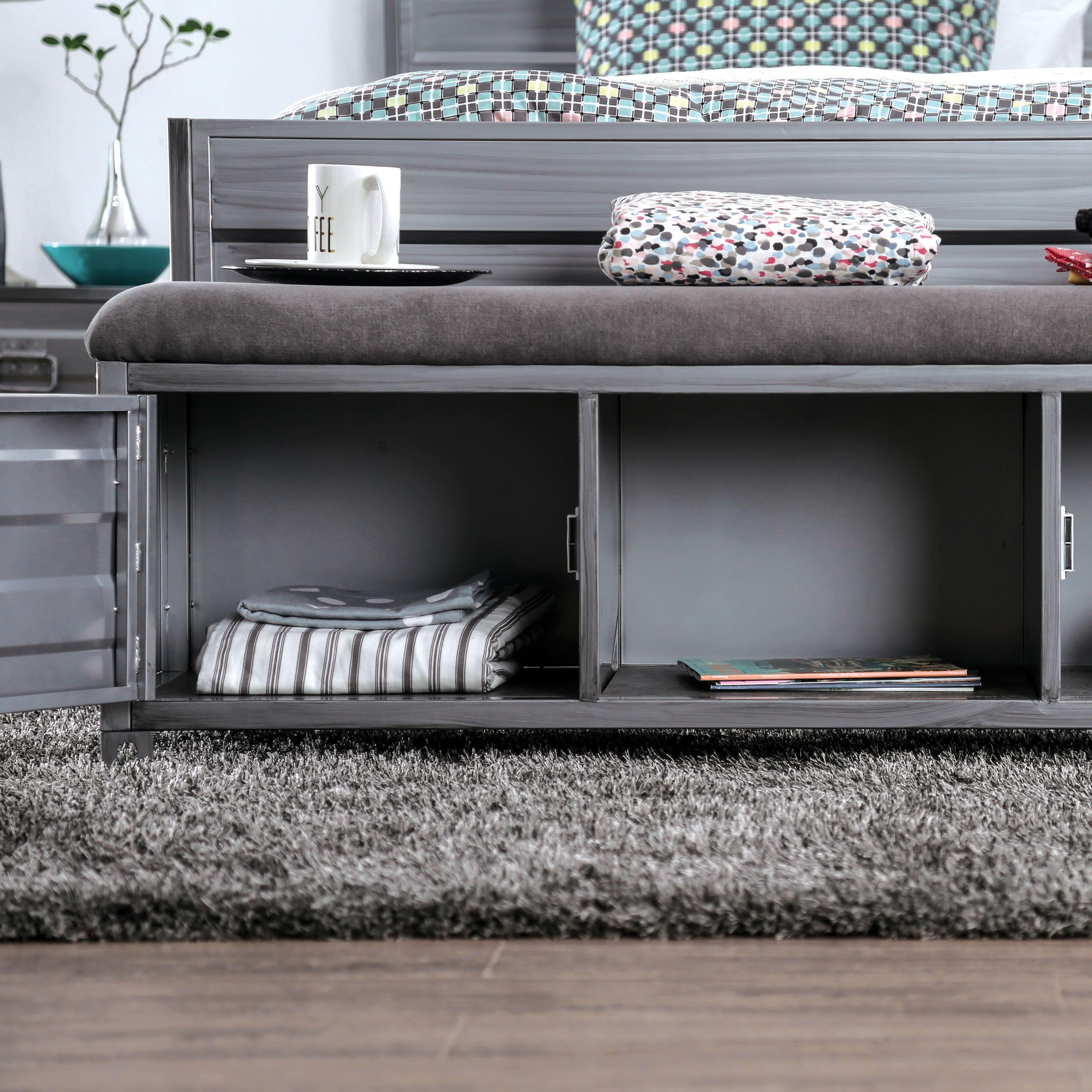  Furniture of America Mccredmond Storage Bench CM7075BN IMAGE 6