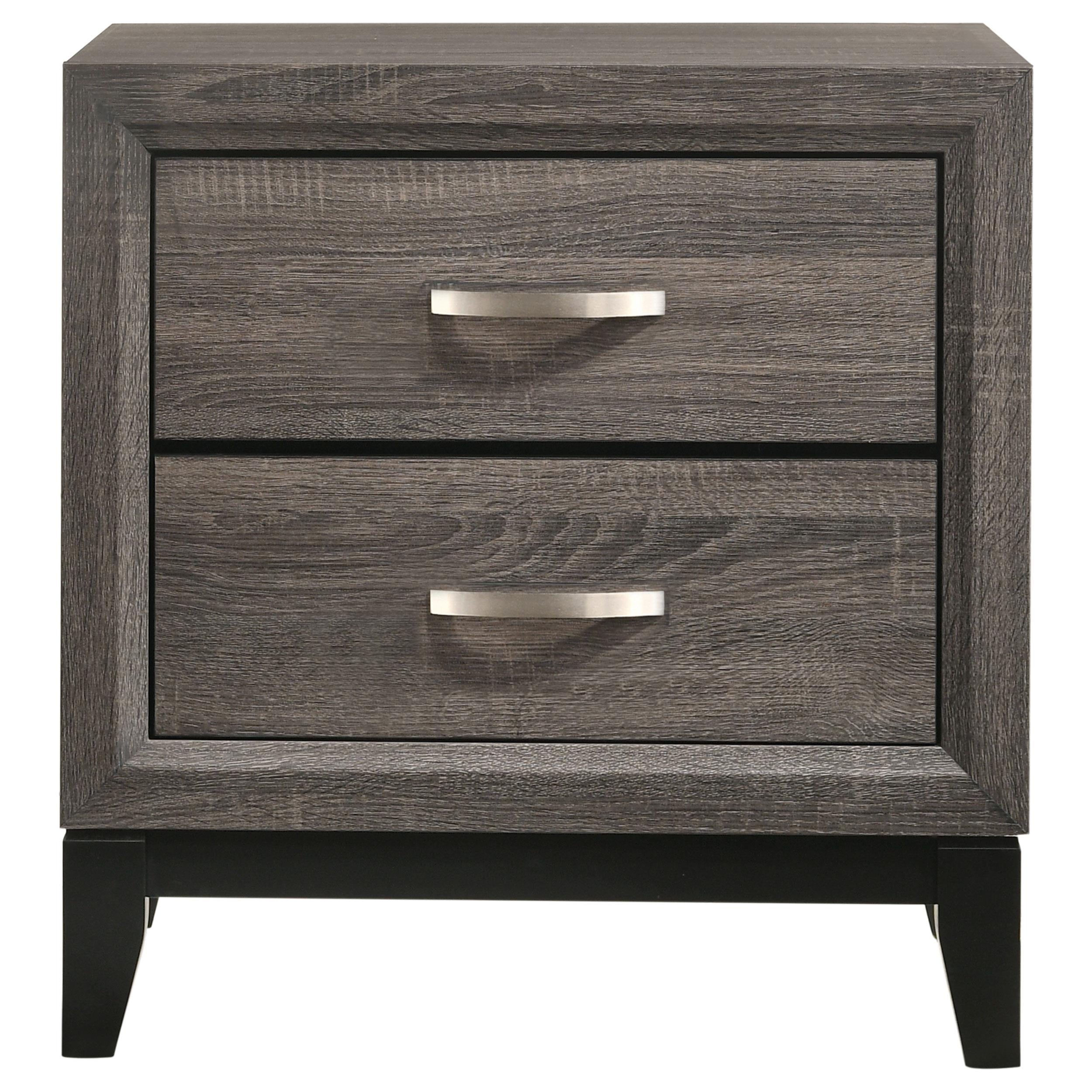  Coaster Furniture Watson 212422 2-Drawer Nightstand - Grey Oak IMAGE 2