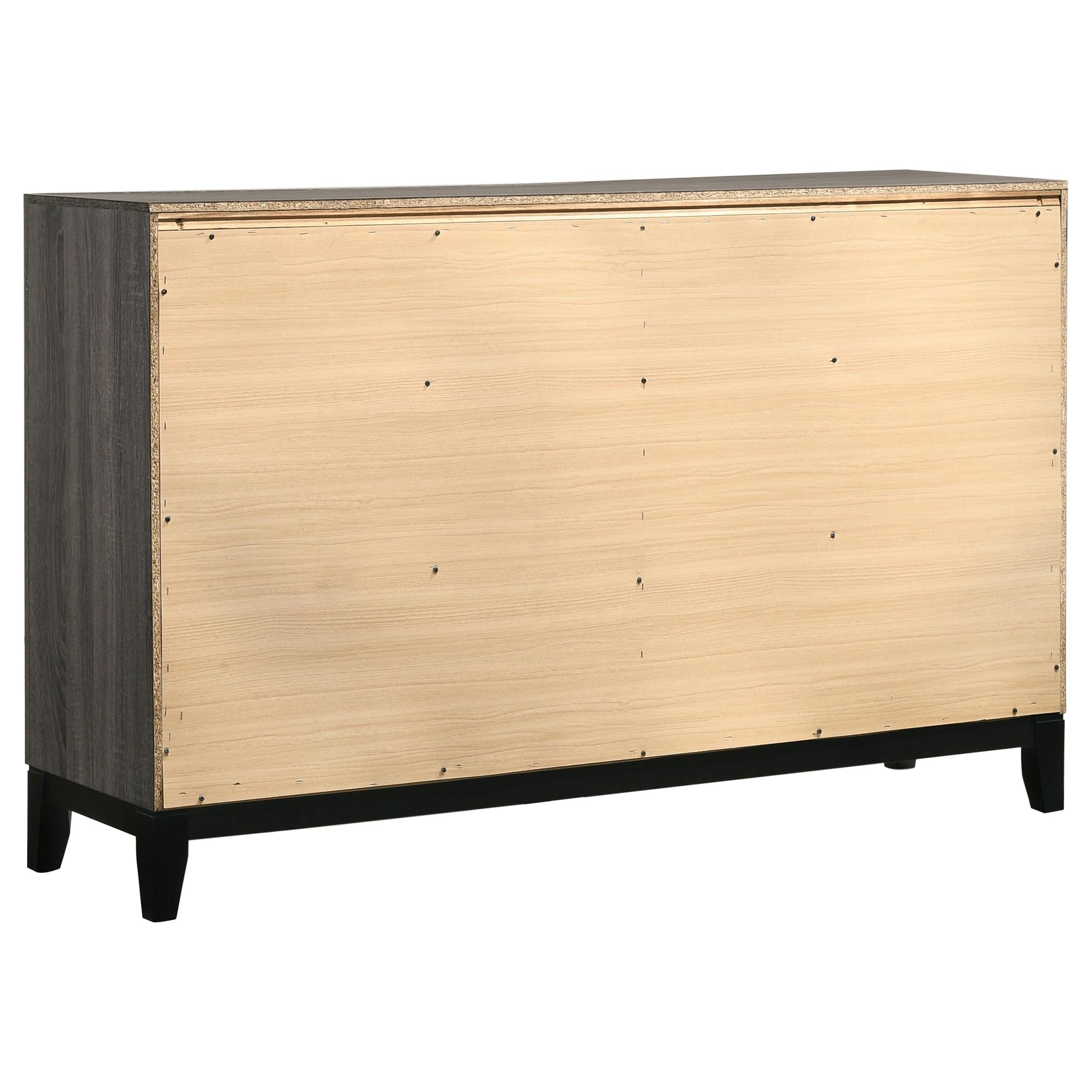  Coaster Furniture Watson 212423 6-Drawer Dresser - Grey Oak IMAGE 5